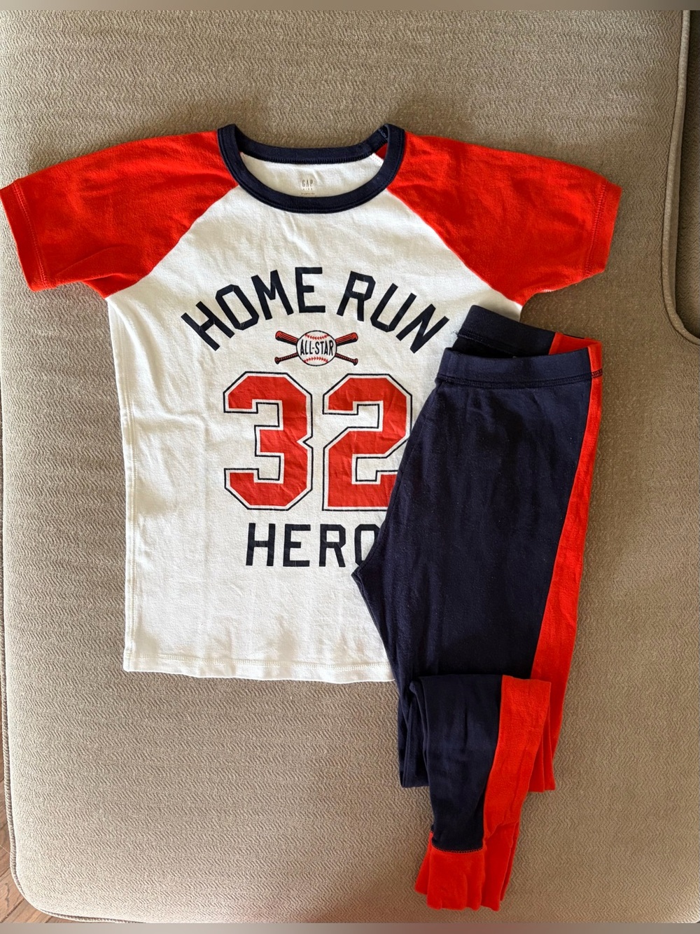 GAP BOYS BASEBALL THEME PYJAMA SET
